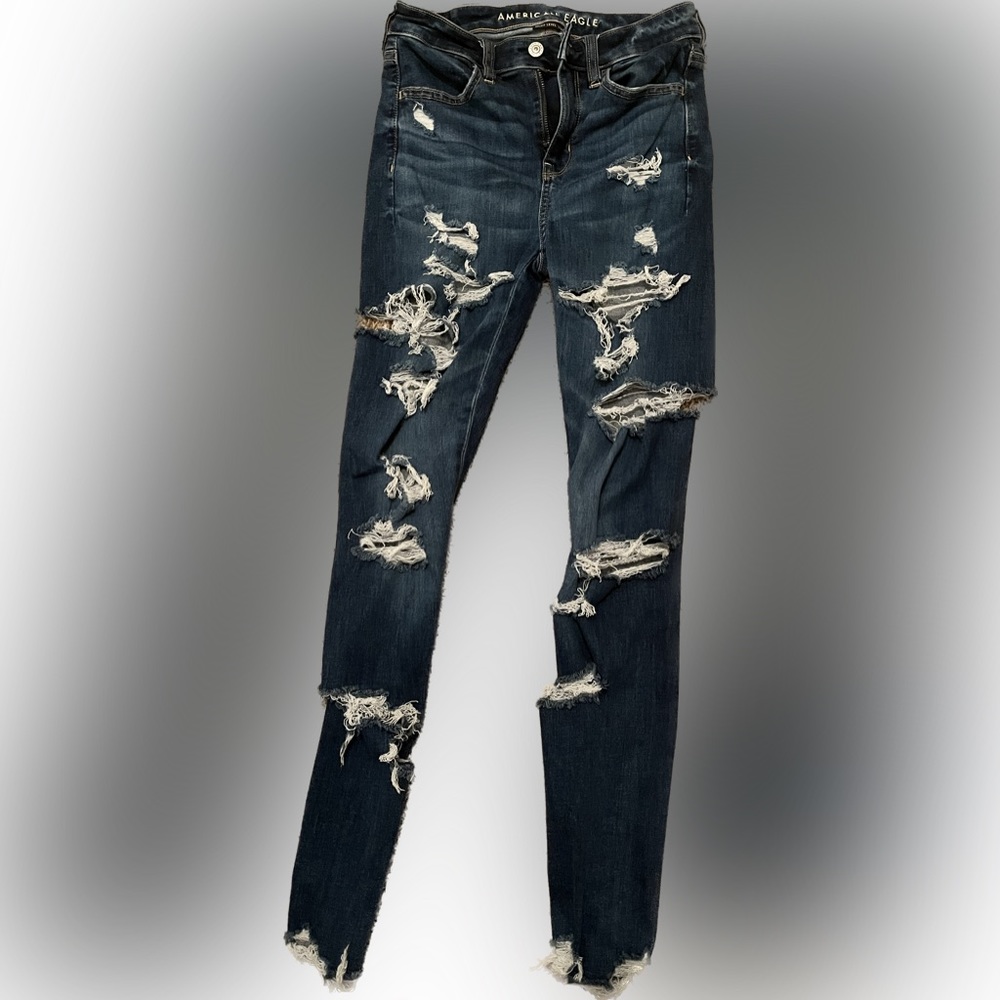 America Eagle next level stretch super rise jeggings